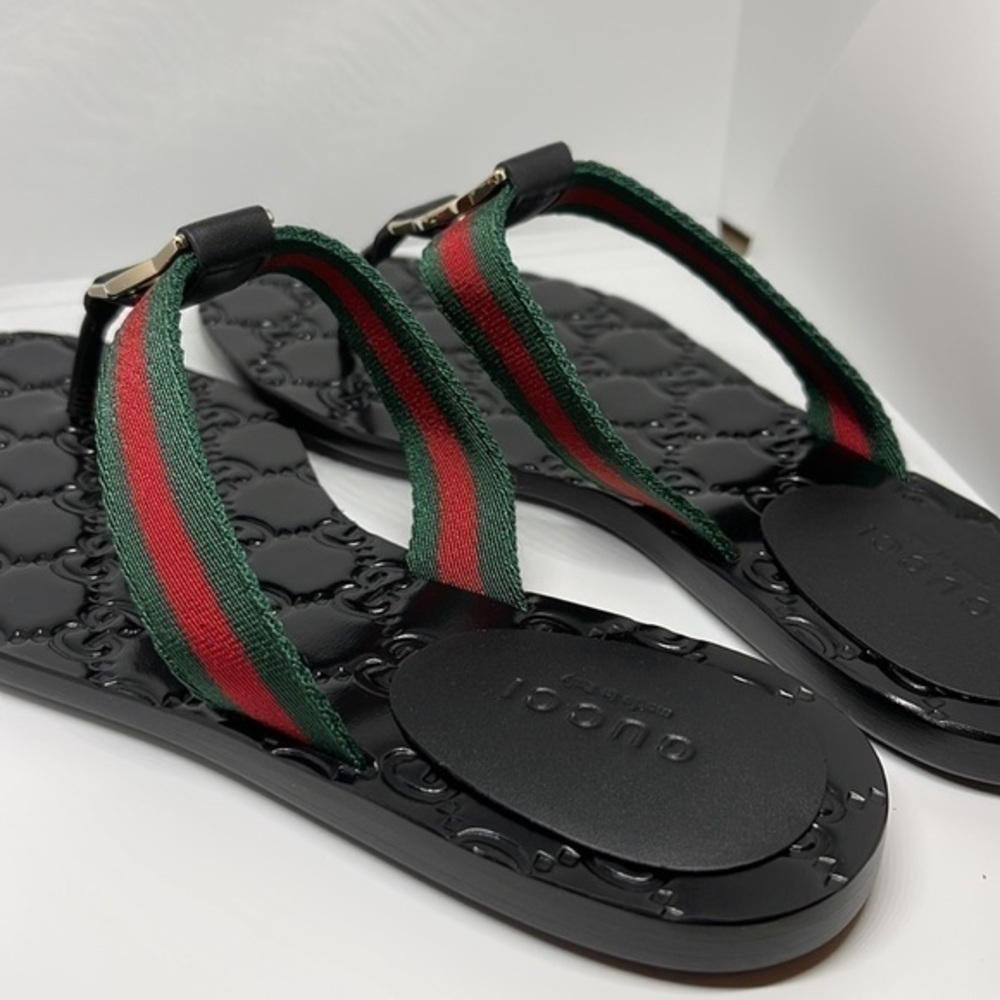 Gucci NEW leather sandals authentic 100% - Picture 5 of 14